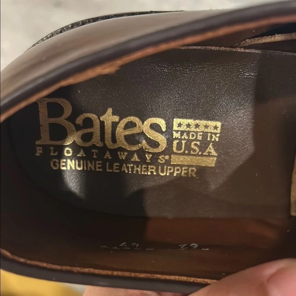 Bates Floataways Classic Brown Leather Men's Shoes size 8